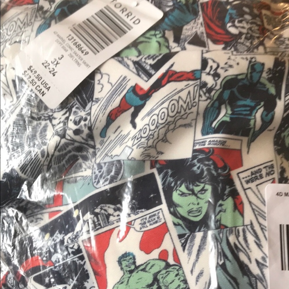 Torrid Marvel Skater Skirt